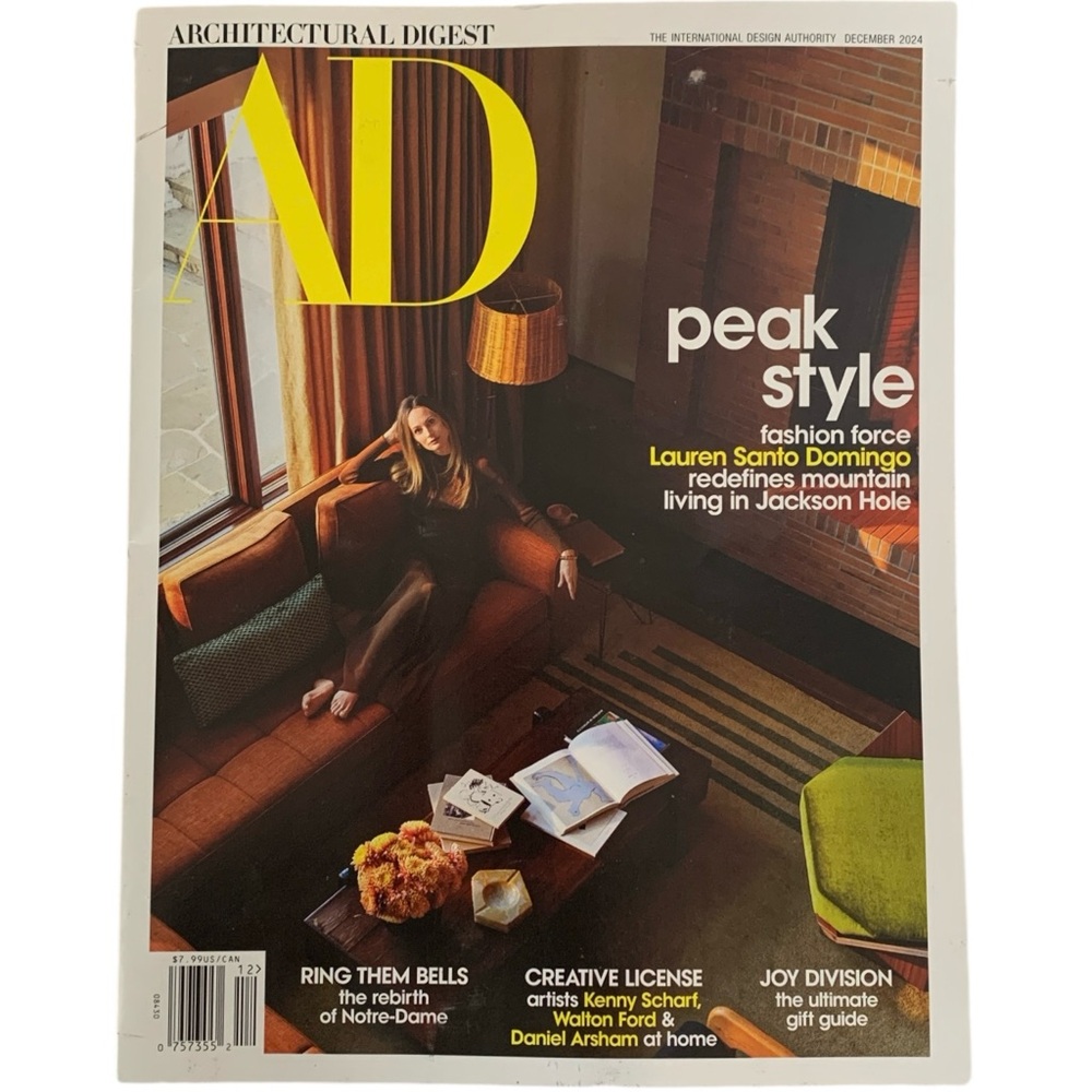 Architectural Digest Magazine December 2024 Lauren Santo Domingo Jackson Hole